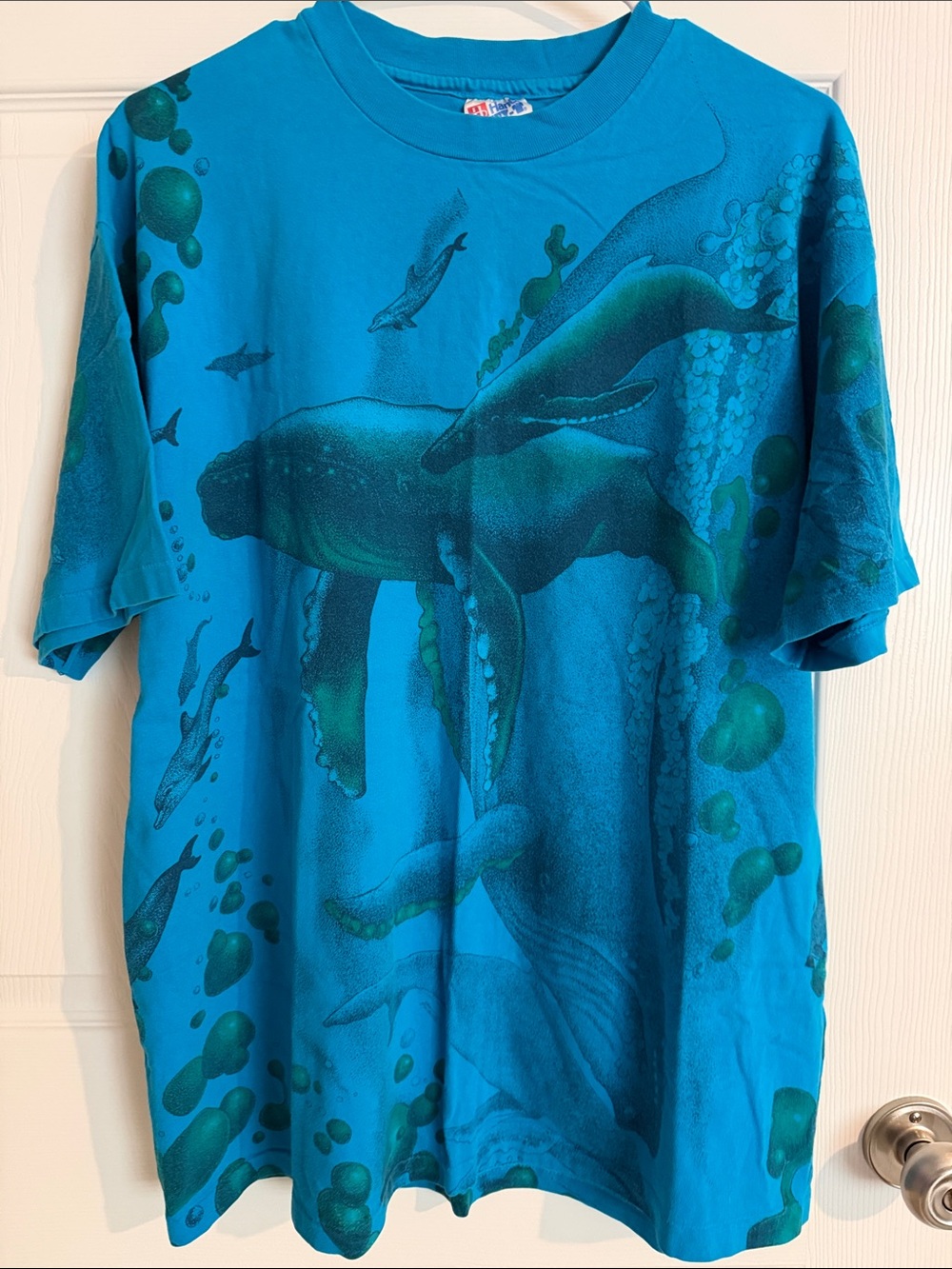 Vintage 90s AOP beefy hanes shirt size XL